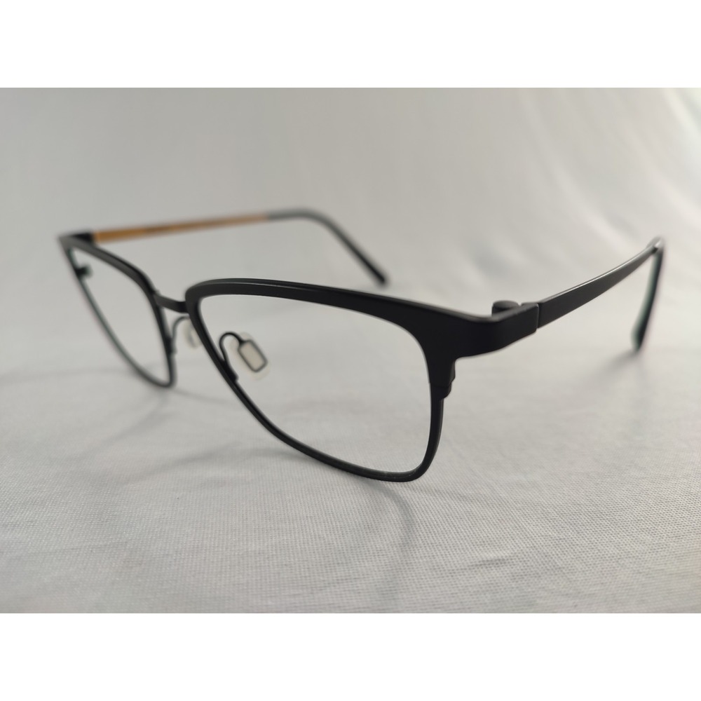 MODO 4243‎ Gold Titanium Eyeglass Frames Matte Black 51-17-140 Japan Made
